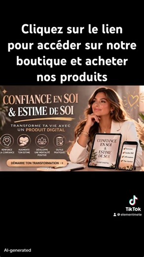 Ecris moi en commentaire pour le lien Confiance en soi et estime de soi.