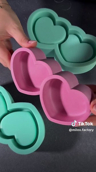 Молди для Дня закоханих: серця з силікону