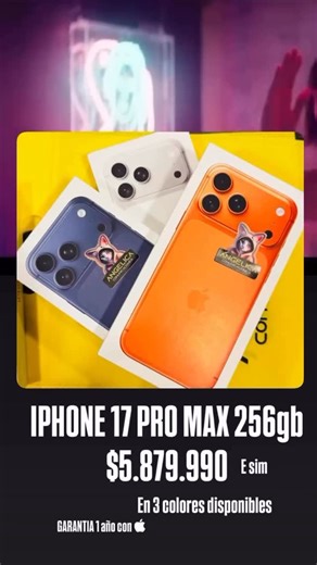 ANGELICACOMUNICACIONES | 😈IPHONE 17 PRO MAX 256gb $5.879.990 e sim E sim = Sim virtual 🖤NUEVOS 🖤GARANTIA 1 AÑO APPLE Desde la app soporte Apple MÉTODOS DE... | Instagram