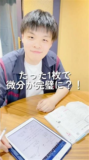 【数学】たった一枚で微分が完璧に！