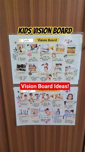 kids vision board #shorts #kidseducation #earlylearning