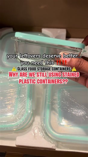 This glass tupperware set makes your fridge look organized and Pinterest-worthy instantly. No red sauce stains. No weird smells. #KitchenUpgrade #OrganizedFridge #HomeEssentials #TikTokShopHome #tiktokshopcreatorpicks
