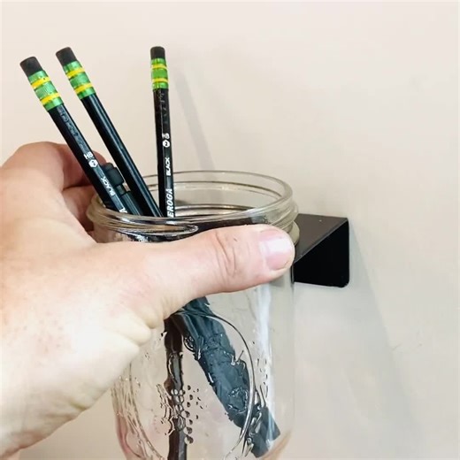 Mason Jar Shelf - Jar Holder Storage Wall Mount Art Supplies Toothbrush Organization Shelving Dorm Decor Desk Accessories - Etsy