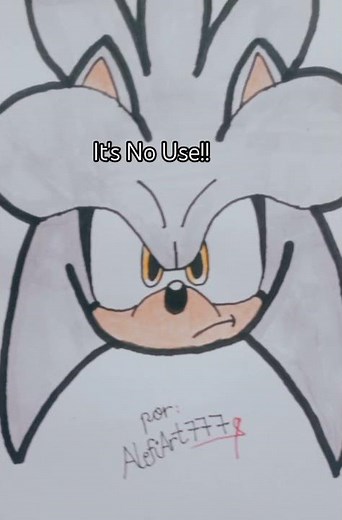 Fanart: Silver The Hedgehog | Alefi Art 777 🎨🧒🏻 #sonic #silverthehedgehog #outcomememories