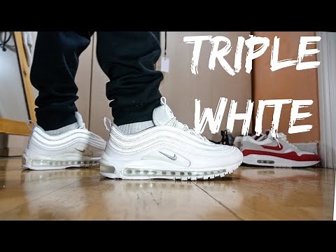 AIR MAX 97 TRIPLE WHITE ✅(Review & On feet)