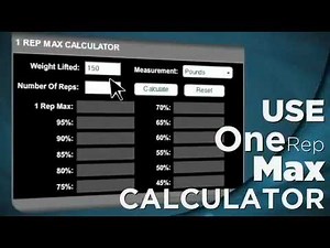 Bodybuilding com Calculate Your One Rep Max!