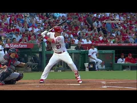 Mike Trout Slow Motion Home Run Baseball Swing Hitting Mechanics