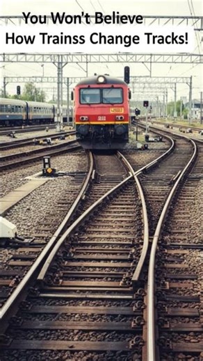You Won’t Believe How Trains Change Tracks!#TrainTracks​ #HowItWorks​ #ScienceExplained​