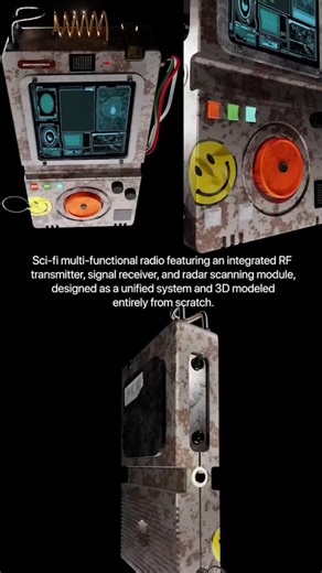 I’ve been working on this 3D model for almost two weeks now, refining the details and bringing my idea to life. As a huge fan of the game ARC Raiders and sci-fi dystopian worlds, I created a 3D model of a multifunctional, rusty sci-fi radio radar capable of transmitting and receiving frequencies from other radios as well as signals from space. I built this model entirely from scratch, inspired by the gritty, post-apocalyptic aesthetic of the game’s universe. #blender3d #blender #savagerenders #a