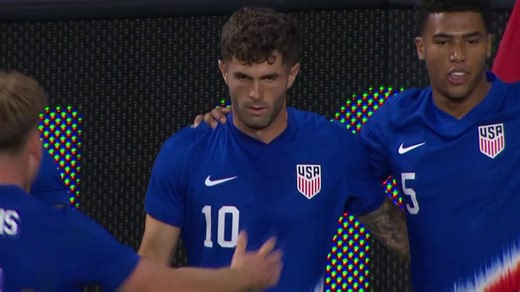 Pulisic's accurate strike gives USMNT the lead