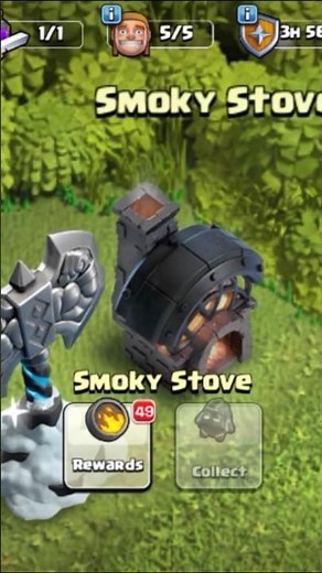 Smoky Stove Completed in Clash of Clans! What Happens Next?! #shorts #youtubeshorts #viral #new