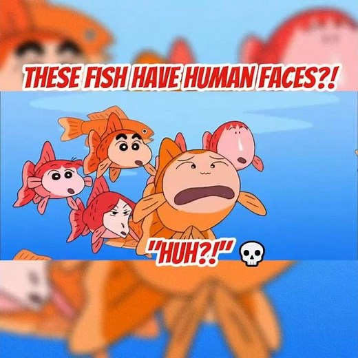 The Weirdest Anime Fish Tank Ever ❌🐟 #crayonshinchan #shorts