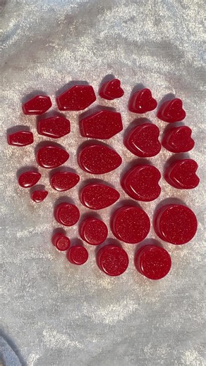 Neon Red Resin Ear Gauges - Etsy