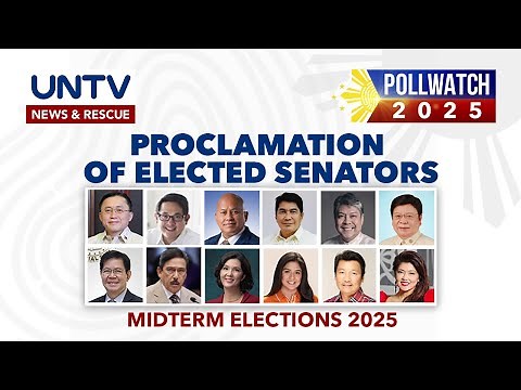 Proclamation of 12 newly elected Senators of the 2025 midterm elections | May 17, 2025