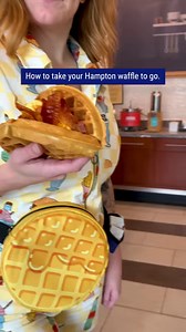 2.1K views · 43 reactions | And obviously no to-go waffle is complete without its own, insulated fanny pack. Grab yours and the entire Hampton Waffle Collection at the link in our bio or ShopHampton.com/Waffles. | Hampton by Hilton | Facebook