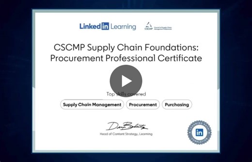 #alwaysbelearning #cscmp #supplychain #scpro | CSCMP Supply Chain Foundations: Procurement Professional Certificate