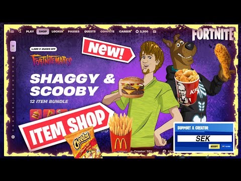 NEW SCOOBY-DOO x FORTNITE COLLAB! Shaggy Skins + More | Item Shop 10/11/25”\FBR