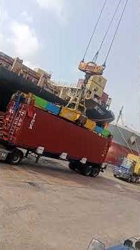 loading of vessel work safe review at noon day #lifeisbutadream #automobile