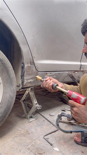I Built This Dent Repair Tool at Home and It Actually Works DIY Car Body Repair #automobile #short