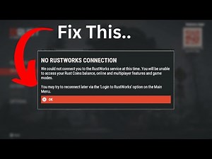 No Rustworks Connection on Rust console (Quick fix)