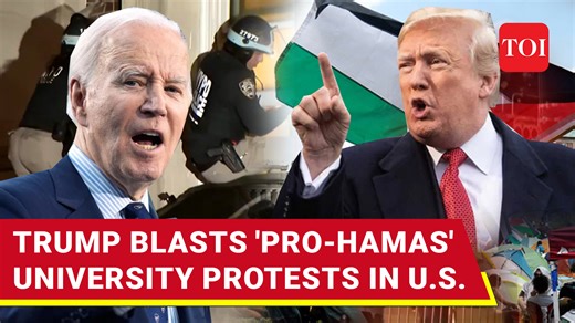 ‘Vanquish radicals, #Hamas sympathisers’: #DonaldTrump praises riot cops raid on Columbia University campus Watch for details | The Times of India