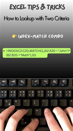 How to Lookup with Two Criteria in Excel