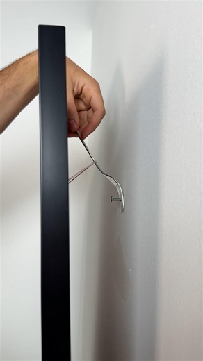 Fork hack for perfect picture placement 🖼️ #easy #picture #hanging