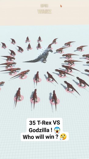62K views · 265 reactions | 35 T-Rex VS Godzilla !  | Epic Warz | Facebook