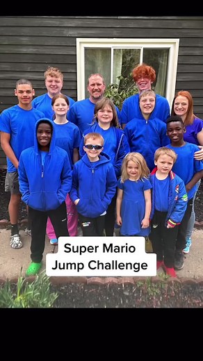 69K views · 1.2K reactions | Super Mario Jump Challenge  Who Did It Best?! #DoughertyDozen #Challenge #FamilyChallenge #FamilyFun #SuperMarioBros #MarioJumpChallenge #FamilyTime | Dougherty Dozen | Facebook