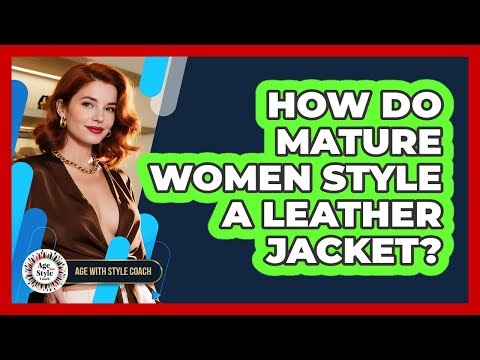 How Do Mature Women Style A Leather Jacket?
