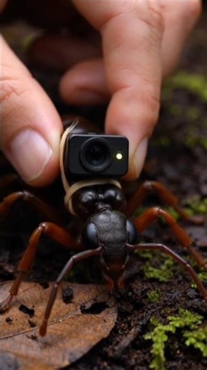 Exploring a Hidden Ant Empire with my VIP Camera! 🐜Micro #Camera#Shorts #Trending
