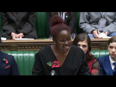 UK Youth Parliament 2019 in the House of Commons - afternoon session