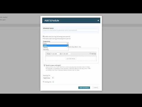 SolarWinds Network Performance Monitor Training: Alert Schedules