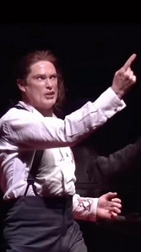 Broadway Plus on Instagram: "How about a little ✨Confrontation✨? David Hasselhoff in Jekyll & Hyde in 2001 🖤 #theatre #jekyllandhydemusical #musicals #davidhasselhoff #broadway #confrontation #bwayfans"