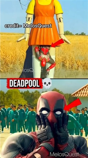 What If Deadpool Joined Squid Game? 😂 #marvel #viral #avengers