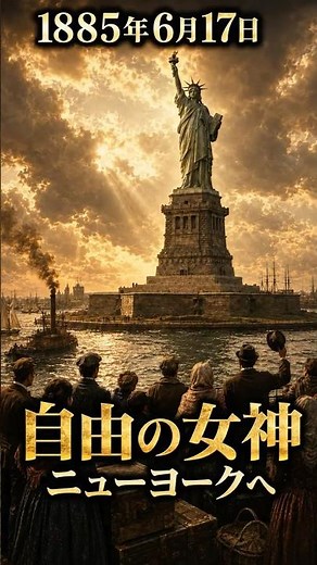 【1885年6月17日】自由の女神、ニューヨークへ｜海を渡った自由の象徴