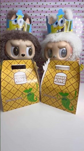 SPONGEBOB SQUAREPANTS BURGER KING KIDS MEAL 🧽🍔 #spongebob #burgerking #spongebobsquarepants #viral
