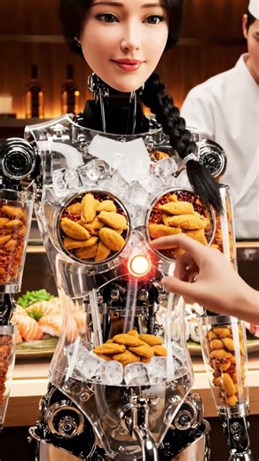 Sushi Robot Girl Dispenses Sea Urchin Smoothie 🍣✨ Japan's Craziest Restaurant