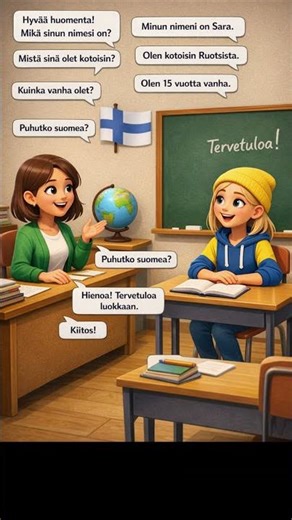 First Finnish Lesson Welcome to the Classroom #learnfinnish