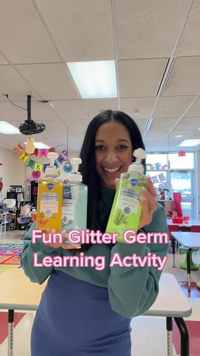 Fun Glitter Germ Learning Activity with Safeguard Antibacterial Soap