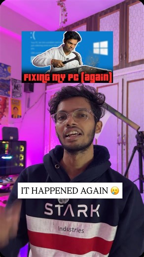 Schinchann GT Official on Instagram: "Windows failed me 🥲🥲 [windows,microsoft,pc,pcbuilding,pcbuild,tamil,tech,techvideos,fyp,reach,reels,instagram,techtips]"
