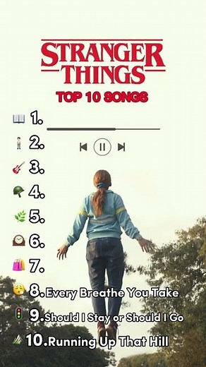 Stranger things top 10 songs