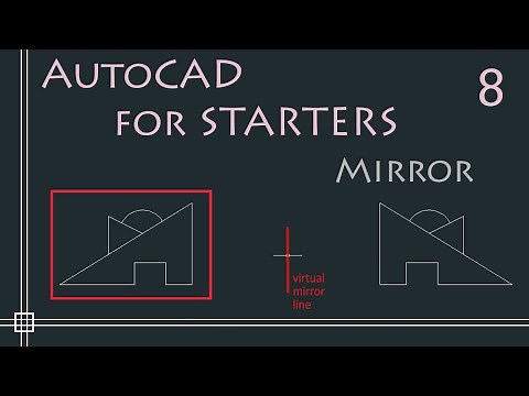 Autocad - Mirror command (simple technique for time optimization!)