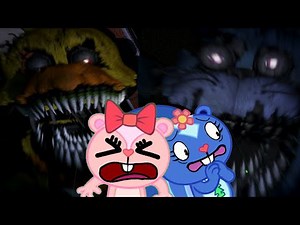 Giggles And Petunia Play Fnaf 4 (WE CANT TAKE IT) #HTF #HAPPYTREEFRIENDS #FLIPPY