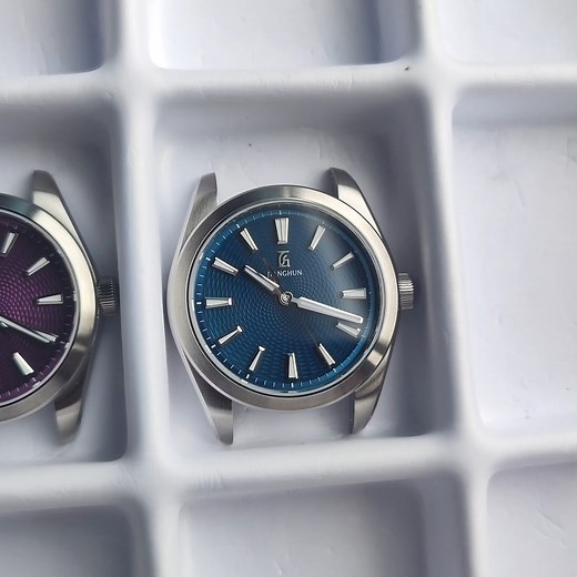 JiangHun on Instagram: "JH0301 The new guilloche dial sample has been completed. Which color do you prefer? Let’s collect everyone’s opinions here, make production capacity allocation in advance, and ensure inventory supply. #jianghunwatch #sanmartinwatch #watchdial #menwatch #chinesewatch #guillochedial"