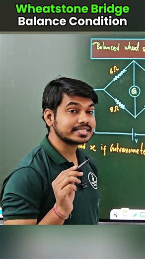Wheatstone Bridge Balance Condition Explained with Numerical | JEE, NEET Physics #physics #shorts