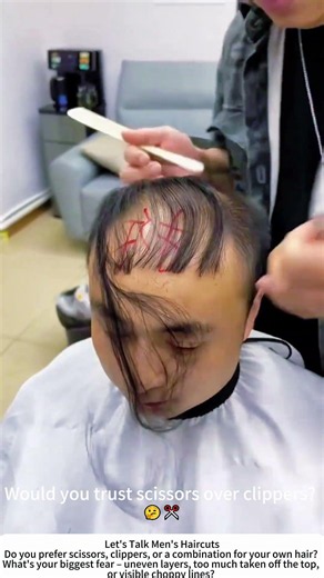 Scissor Haircut for Men – Precision Layering on Top ✂️💇