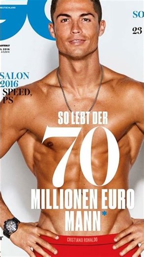 Cristiano Ronaldo magazine cover style