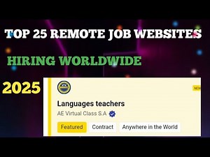 Top 23 Remote Job Websites HIRING Worldwide