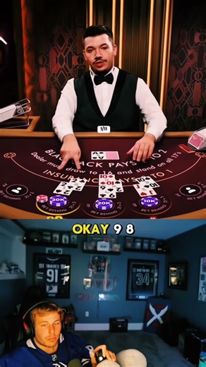 HE HIT QUADRUPLE BLACKJACKS #rich #winning #funny